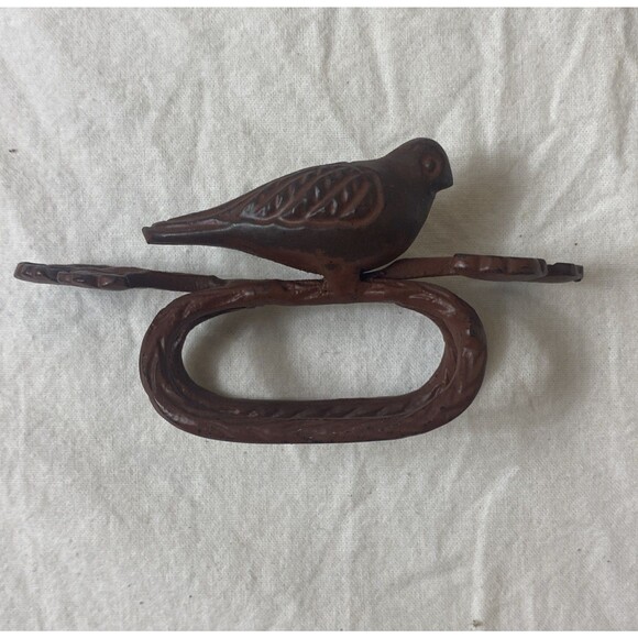 VINTAGE 14 LOT BIRD PERCHING ON BRANCH  NAPKIN HOLDER METAL French  Farmhouse - Picture 3 of 13